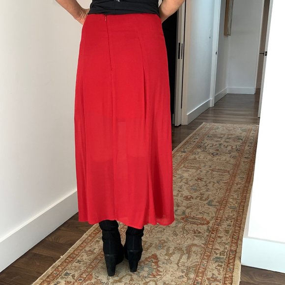 Reformation red midi skirt - Picture 5 of 6